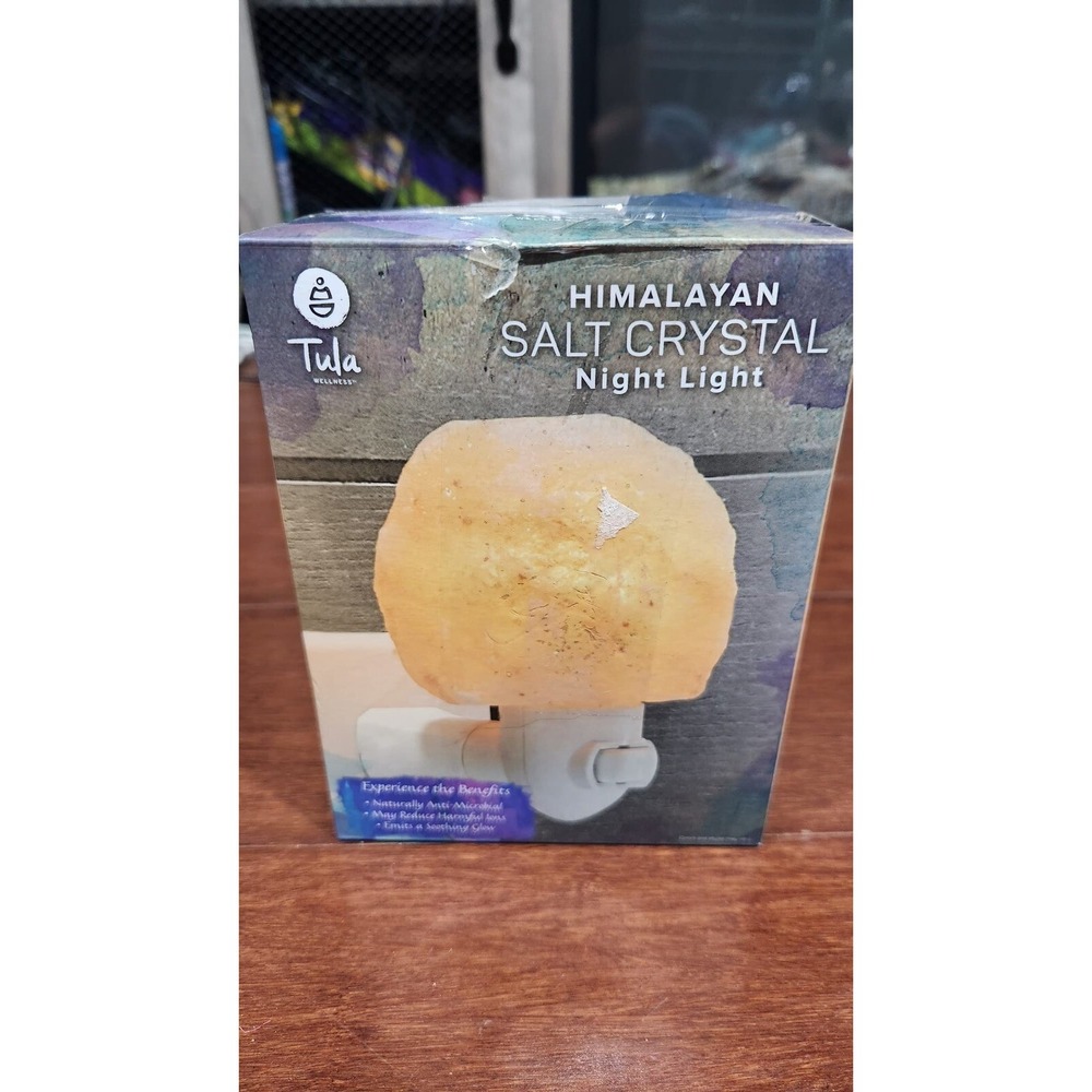 Himalayan Pink Salt Rock Lamps Night Light Hand Carved Natural Plug In Boxed